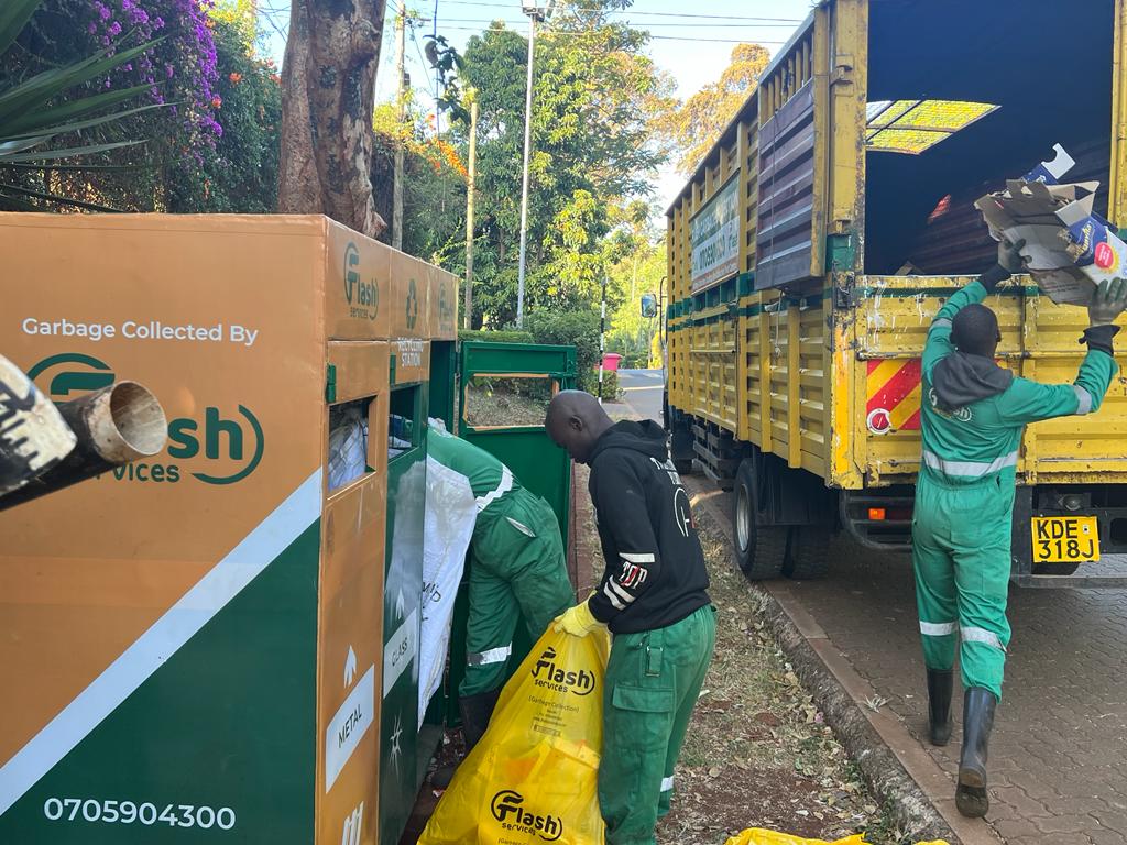 Alt description: Waste segregation services for commercial and institutional facilities in Kenya, including colour-coded bin systems, staff training, compliance support and sustainable waste management solutions.