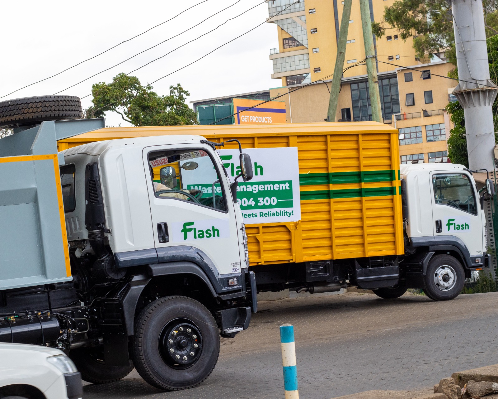 Professional commercial garbage collection service in Nairobi and Mombasa handling waste from offices, malls, and industrial buildings